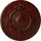 Ekena Millwork Flower Ceiling Medallion (Fits Canopies up to 3 7/8"), Hnd-Painted Brushed Mahogany, 27"OD x 1 1/8"P CM27FLBMF - alternate 1